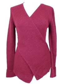 Dámsky tmavoružový sveter TU