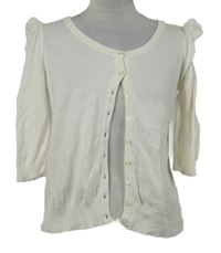 Dámsky smotanový prepínaci ľahký sveter s čipkou