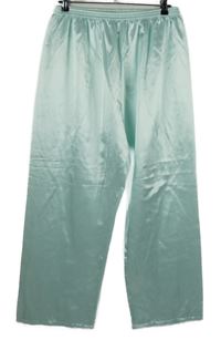 Dámské světlemodré saténové pyžamové kalhoty 
