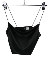 Dámský černý crop top H&M