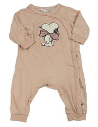 Světlerůžový overal se Snoopem H&M