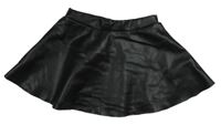 Čierna koženková sukňa H&M