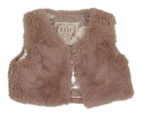 Staroružová kožušinová vesta Primark