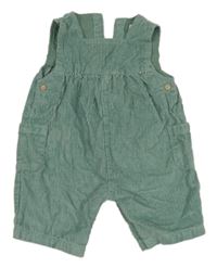 Zelený manšestrový kalhotový overal Next