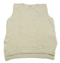 Smotanová pletená vesta H&M