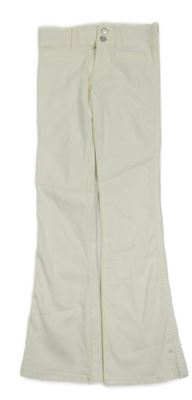 Biele bootcut elastické rifle H&M