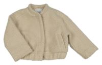 Béžová huňatá podšitá bunda PRIMARK