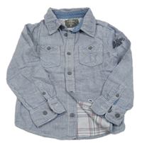 Modro-bílá proužkatá košile H&M