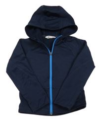 Tmavomodrá thermo prepínaci mikina s kapucňou H&M