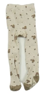 Béžové pančuchy s Mickeym Disney