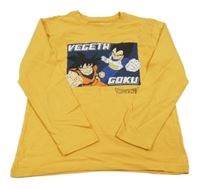 Pomerančové triko s potiskem - Dragonball