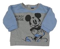Sivo-modrá mikina s Mickeym Disney