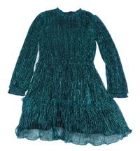 Černo-zelené třpytivé šaty WE