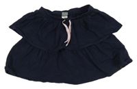 Tmavomodrá vrstvená sukňa Next