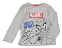 Svetlosivé tričko so Spidermanem Marvel