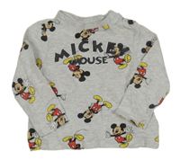 Sivé tričko s Mickeym Disney