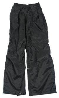 Čierne funkčné šušťákové nohavice Regatta