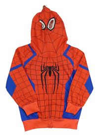Červeno-modrá prepínaci mikina s kapucí - Spider-man
