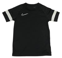 Černé sportovní tričko s logem Nike 