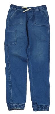 Modré teplákové cuff rifle L&D