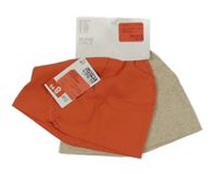 Nové - 2x  Oranžová + béžová žebrovaná čepice H&M