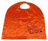 Kostým - 2set - Červený saténové plášť + škraboška