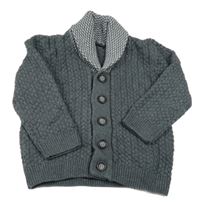 Sivý vzrorovaný prepínaci sveter s golierom Matalan