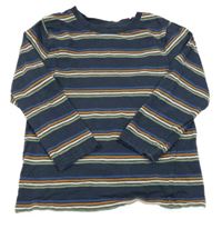 Tmavomodré triko s proužky Nutmeg