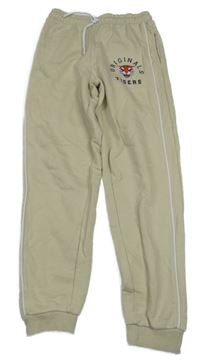 Béžové cuff tepláky s tygrem Primark 