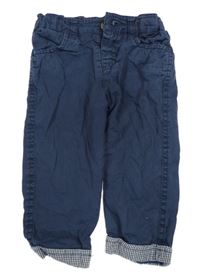 Tmavomodré plátenné nohavice John Lewis