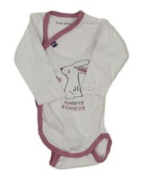 Bielo-ružové zavinovací body so zajačikom Sucre d´Orge