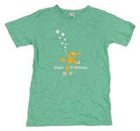 Zelené tričko s potlačou