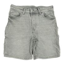 Šedé riflové regular fit kraťasy H&M