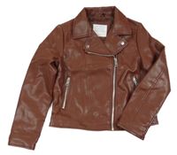 Magagonový koženkový crop křivák Primark