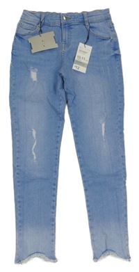 Nové - světlemodré skinny rifle s prošoupáním Denim Co.