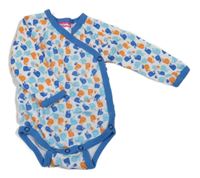 Bielo-modré zavinovací body s velrybami