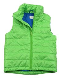 Zelená prešívaná šušťáková zateplená vesta H&M