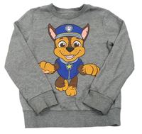 Sivá melírovaná mikina s PAW PATROL - Chase zn. C&A