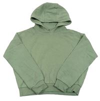 Světlekhaki oversize crop mikina s kapucňou F&F