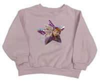 Lila mikina s Frozen a překlápěcími flitry H&M