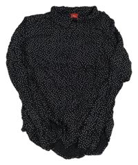 Černo-bílá vzorovaná halenka S. Oliver