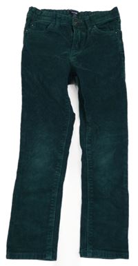 Smaragdové skinny manšestráky KIABI