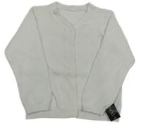 Nové - biely perforovaný prepínaci sveter St. Bernard