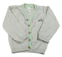 Svetlosivý melírovaný prepínaci sveter s bicyklom C&A