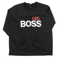 Čierna mikina s nápismi