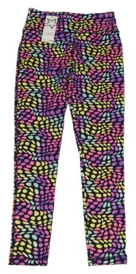 Nové - tmavomodro-barevné vzorované sportovní legíny St. Bernard