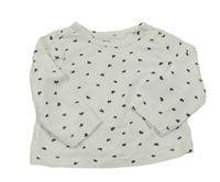 Bílé triko se srdíčky Topomini