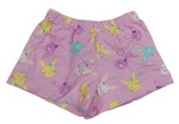 Ružové kraťasy so zajačikmi Mothercare