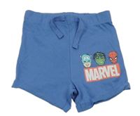 Modré kraťasy s Avengers a logem PRIMARK