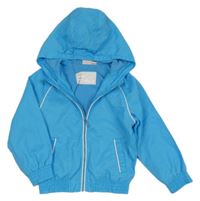Modrá šušťáková jarná bunda s kapucňou impidimpi